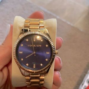 Mk watch- gold with navy facing